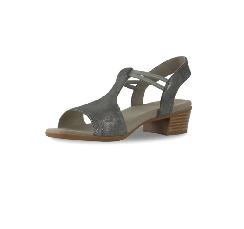 Munro Sandals | Women'S Susan-Gunmetal Metallic | Quick Ship!