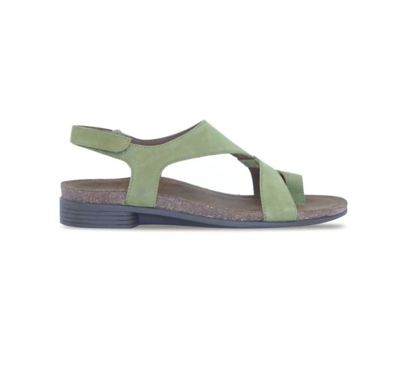 Munro Sandals | Women'S Meghan-Green Nubuck | Quick Ship!