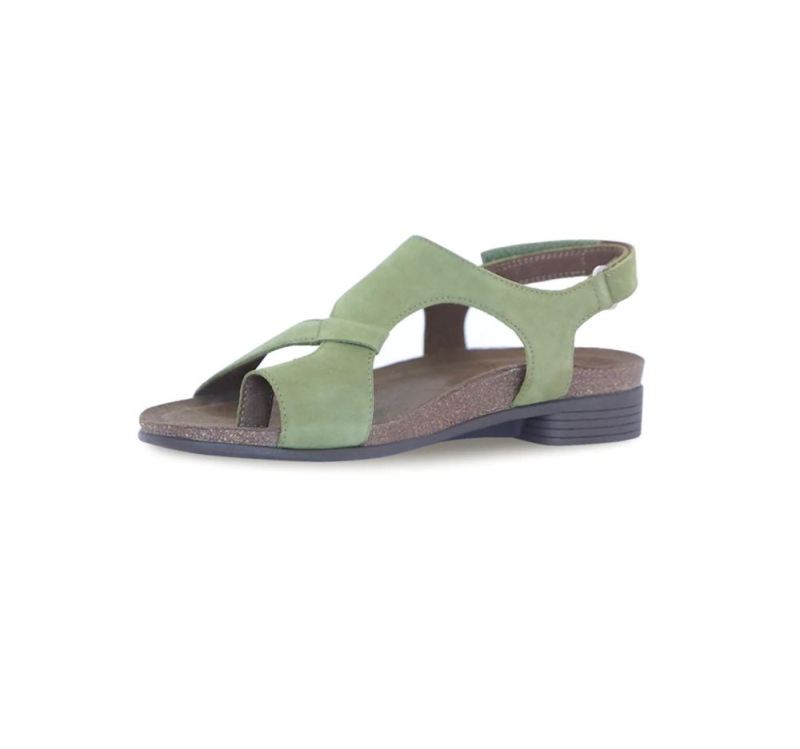 Munro Sandals | Women'S Meghan-Green Nubuck | Quick Ship!