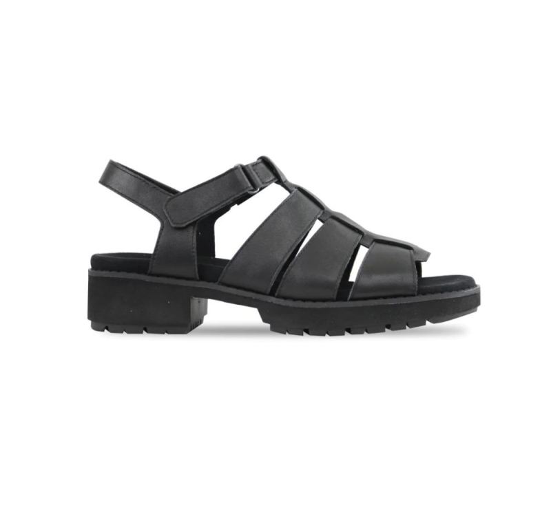 Munro Sandals | Women'S Marley-Black Leather | Quick Ship!