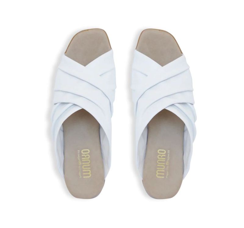 Munro Sandals | Women'S Lee-White Lamb | Quick Ship!