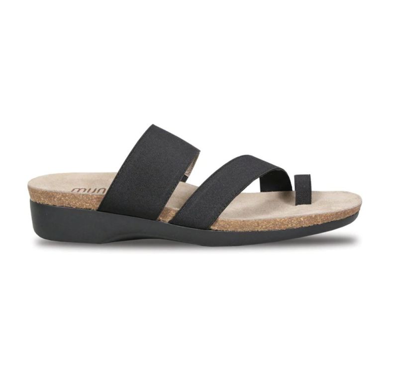 Munro Sandals | Women'S Aries-Black Fabric | Quick Ship!