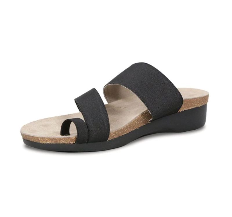 Munro Sandals | Women'S Aries-Black Fabric | Quick Ship!