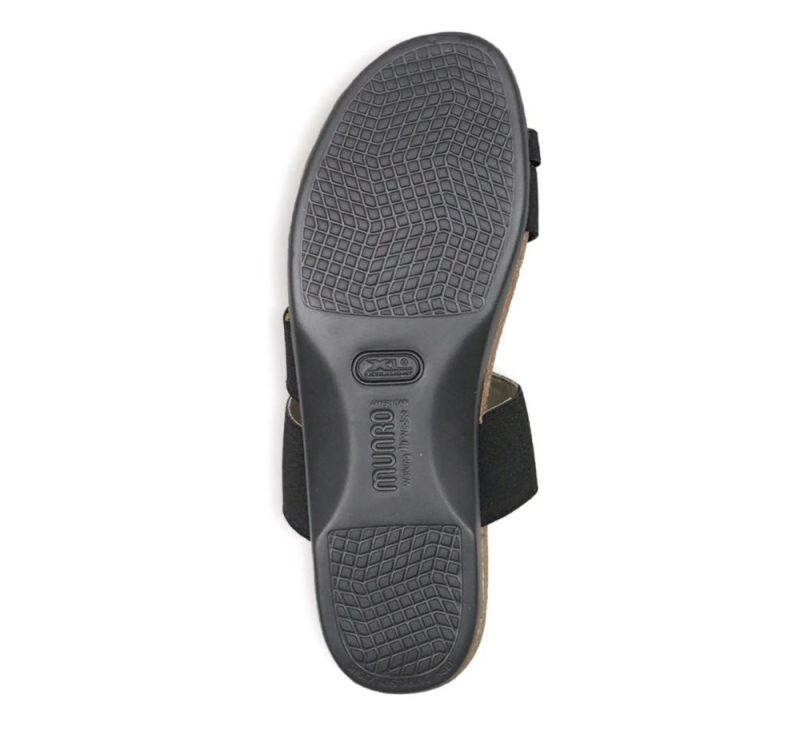 Munro Sandals | Women'S Aries-Black Fabric | Quick Ship!