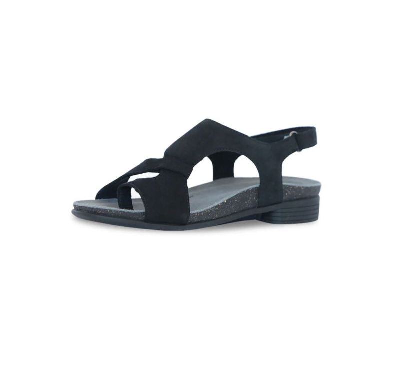 Munro Sandals | Women'S Meghan-Black Nubuck | Quick Ship!