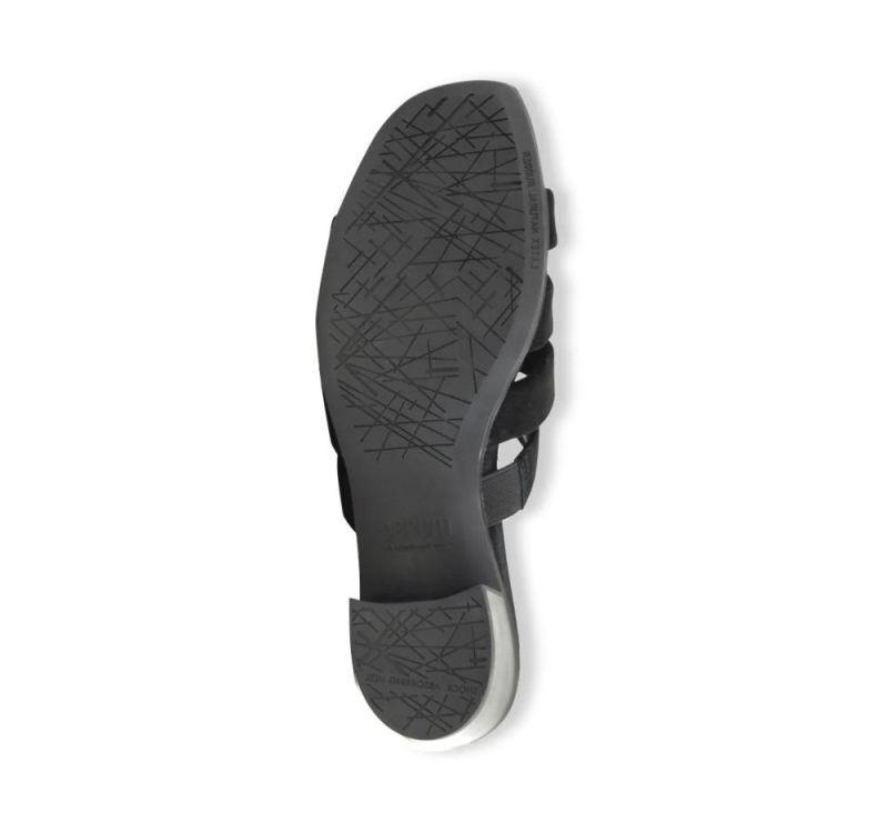 Munro Sandals | Women'S Adrianne-Black Suede | Quick Ship!