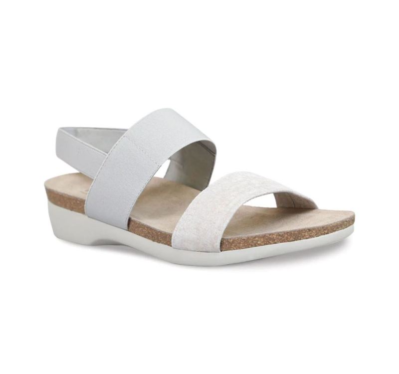 Munro Sandals | Women'S Pisces-Silver Metallic Leather | Quick Ship!