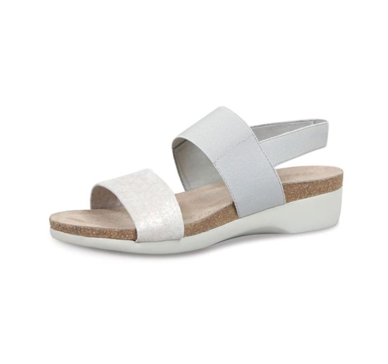 Munro Sandals | Women'S Pisces-Silver Metallic Leather | Quick Ship!