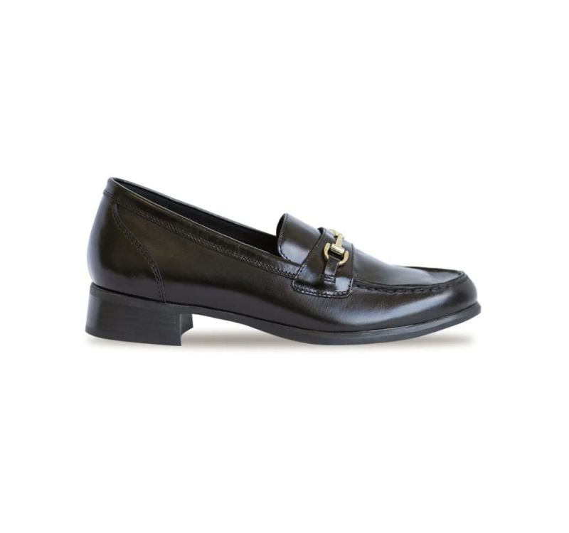 Munro Shoes | Women'S Gryffin-Black Glazed Calf | Quick Ship!