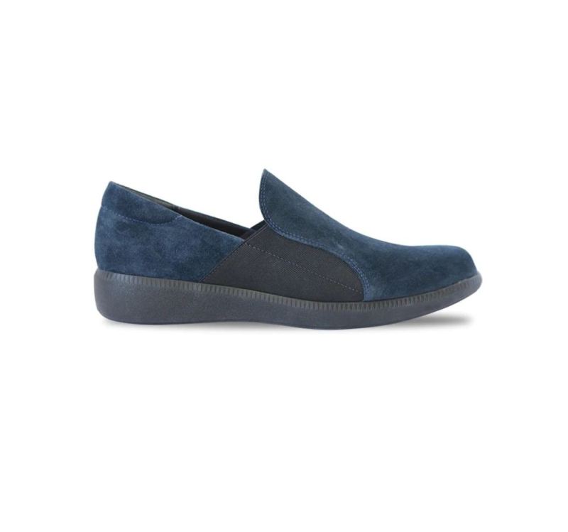 Munro Shoes | Women'S Clay-Navy Suede | Quick Ship!