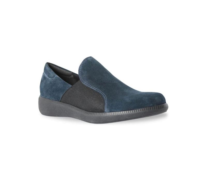 Munro Shoes | Women'S Clay-Navy Suede | Quick Ship!