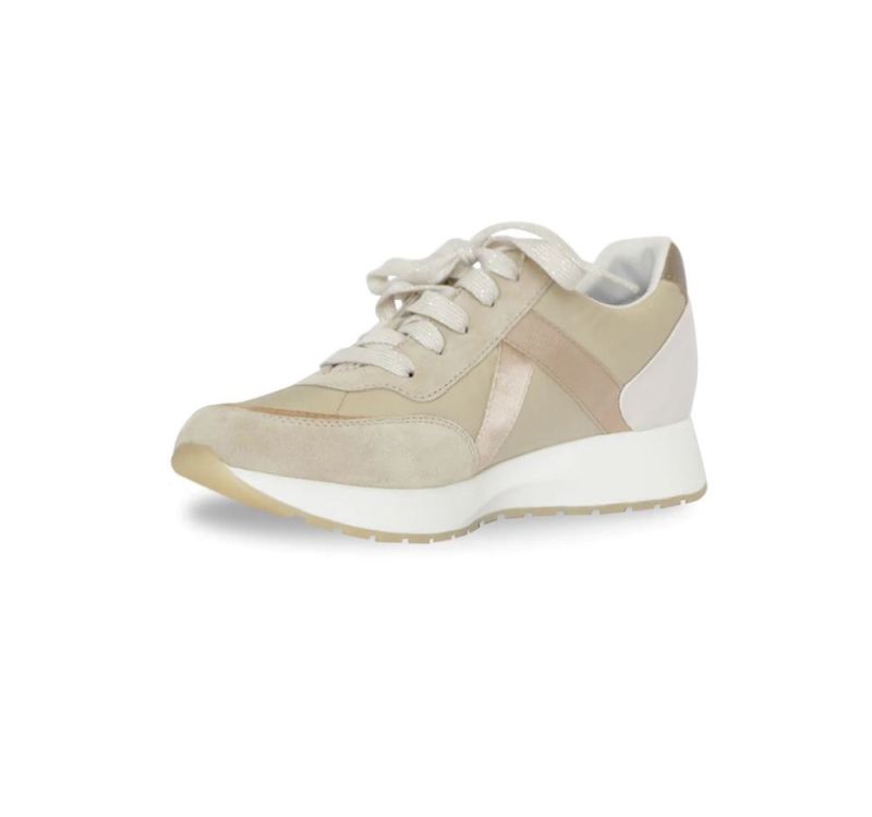 Munro Shoes | Women'S Piper-Khaki/ Gold Combo | Quick Ship!