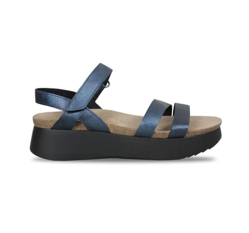 Munro Sandals | Women'S Juniper-Blue Metallic | Quick Ship!