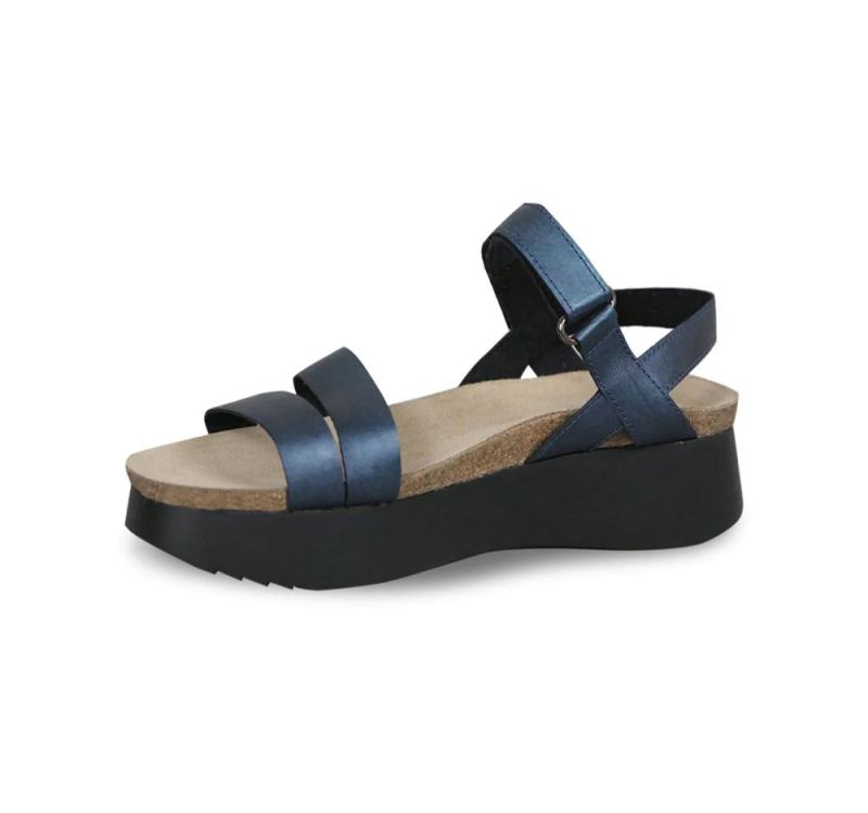 Munro Sandals | Women'S Juniper-Blue Metallic | Quick Ship!