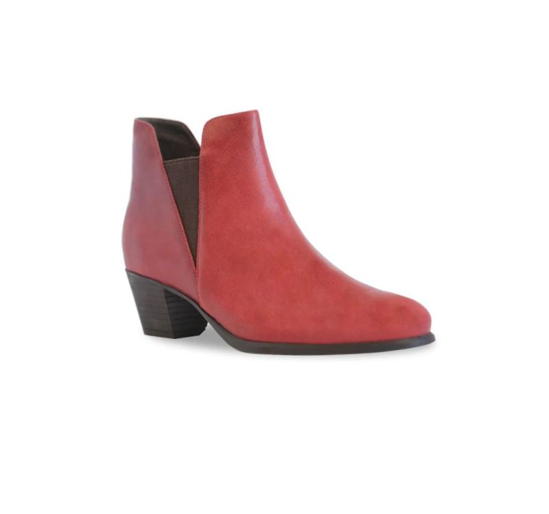 Munro Boots | Women'S Jackson-Red Distressed Leather | Quick Ship!