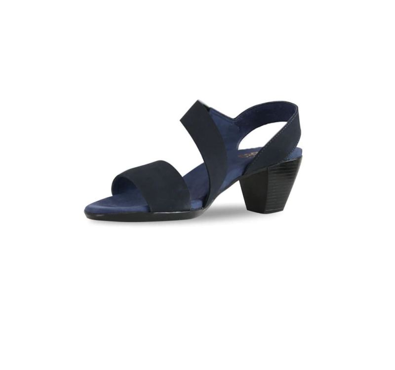 Munro Sandals | Women'S Lucia-Navy Nubuck | Quick Ship!