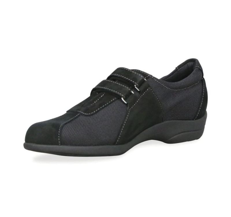 Munro Shoes | Women'S Joliet-Black Fabric/Black Suede | Quick Ship!