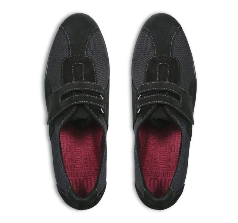 Munro Shoes | Women'S Joliet-Black Fabric/Black Suede | Quick Ship!