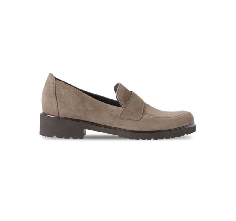 Munro Shoes | Women'S Geena-Taupe Suede | Quick Ship!