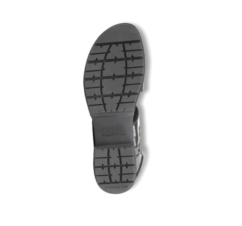 Munro Sandals | Women'S Teagan-Black Crinkle Patent | Quick Ship!