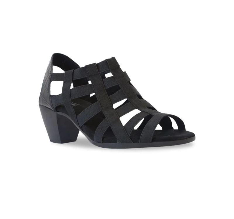 Munro Sandals | Women'S Channing-Black Gore | Quick Ship!