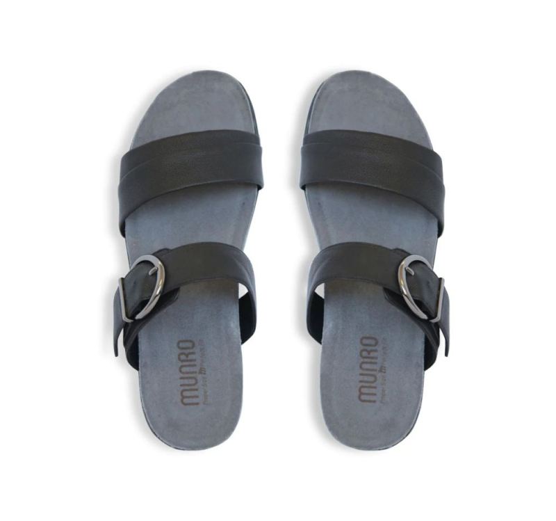 Munro Sandals | Women'S Marissa-Black Lamb | Quick Ship!