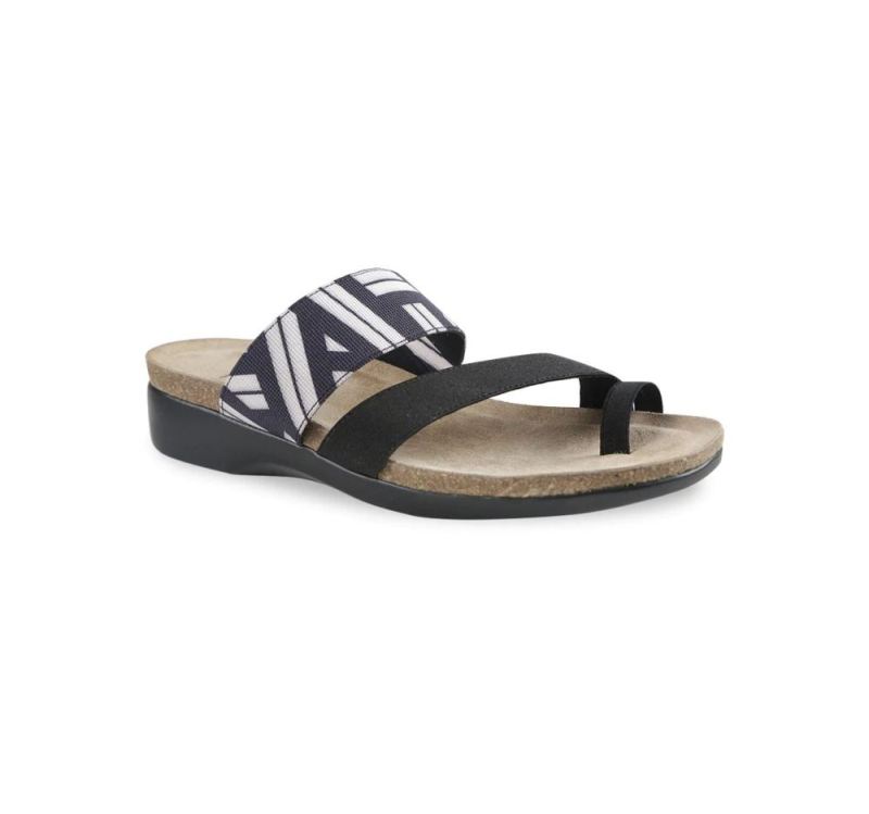 Munro Sandals | Women'S Aries-Black/White | Quick Ship!