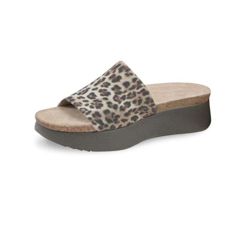 Munro Sandals | Women'S Nalia-Leopard Stretch Fabric | Quick Ship!