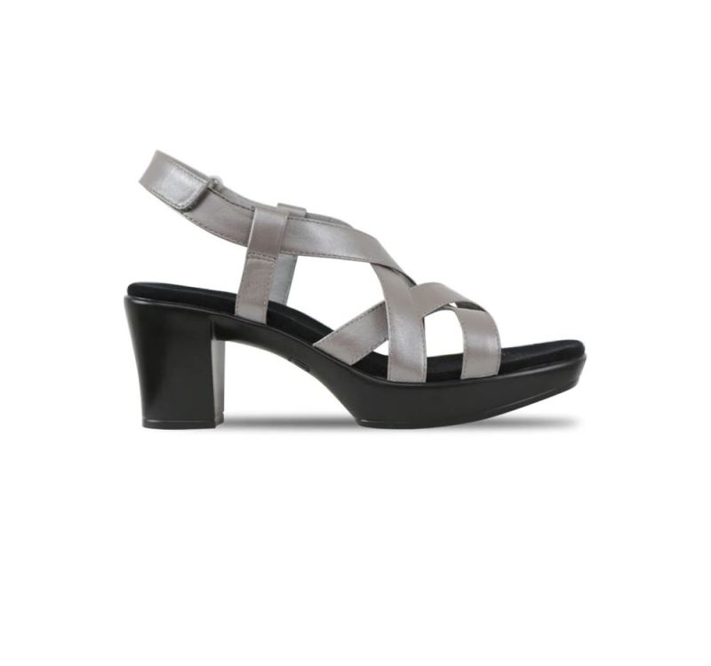 Munro Sandals | Women'S Maddox-Silver Leather | Quick Ship!