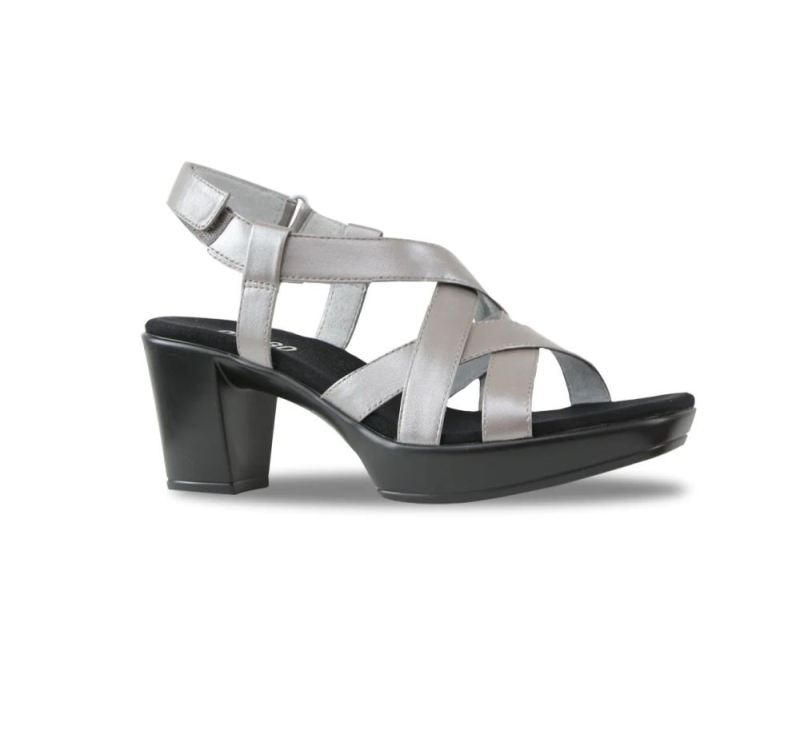 Munro Sandals | Women'S Maddox-Silver Leather | Quick Ship!