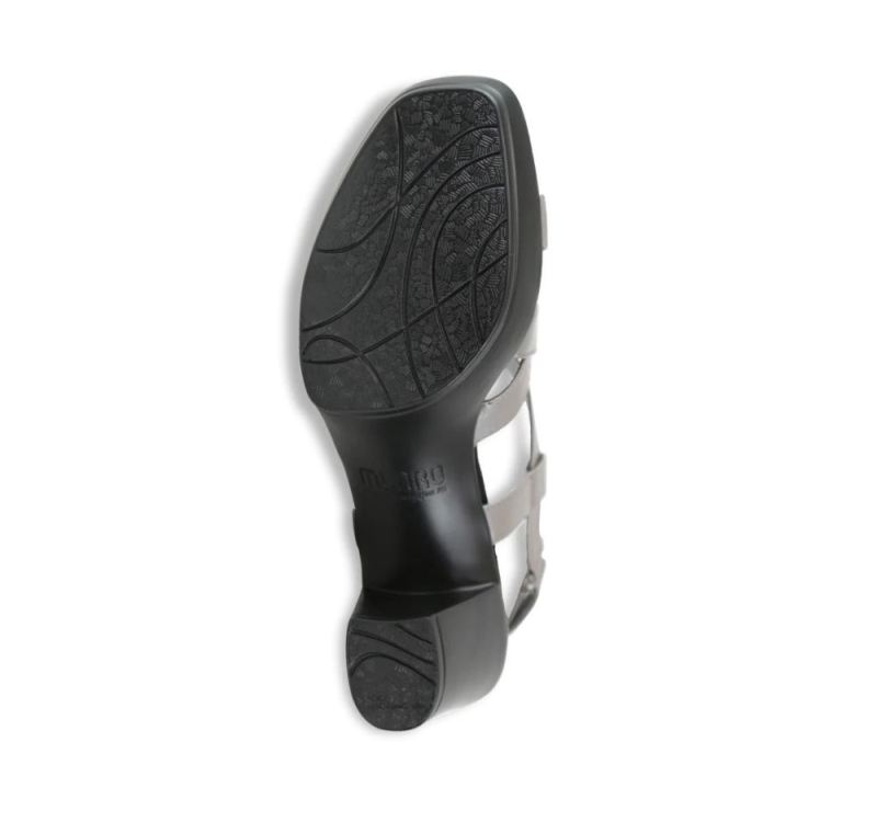 Munro Sandals | Women'S Maddox-Silver Leather | Quick Ship!