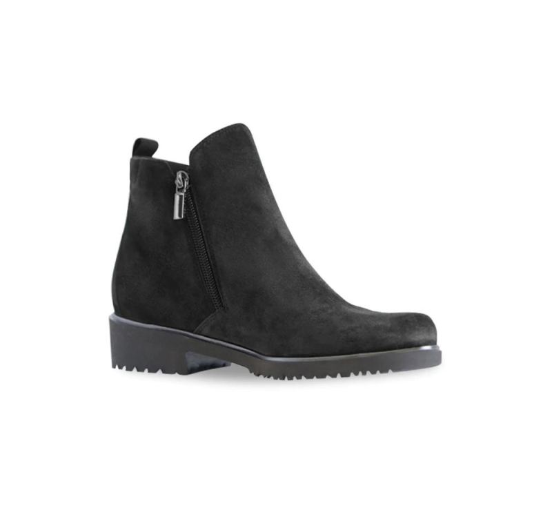 Munro Boots | Women'S Rourke-Black Suede | Quick Ship!