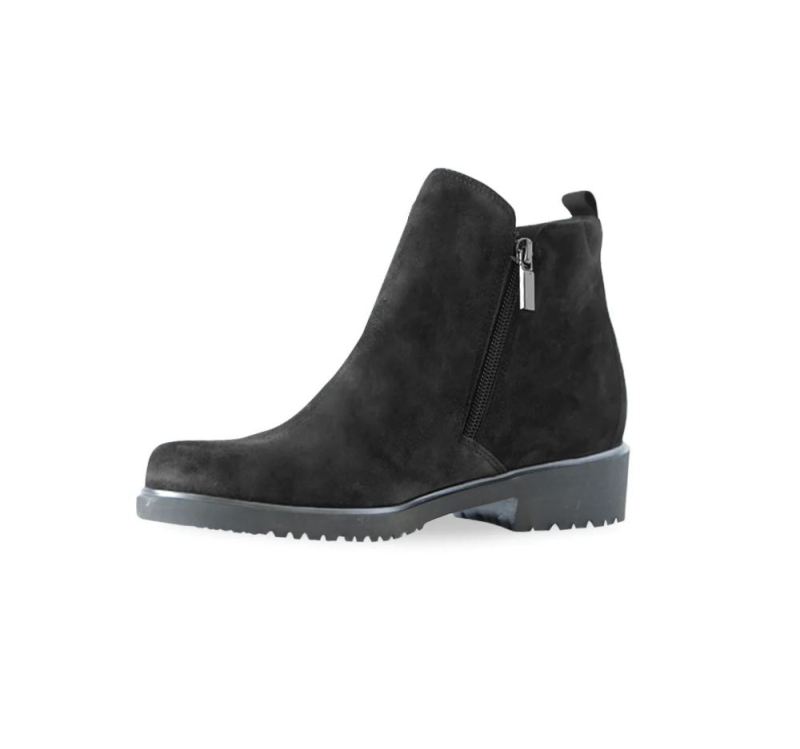 Munro Boots | Women'S Rourke-Black Suede | Quick Ship!