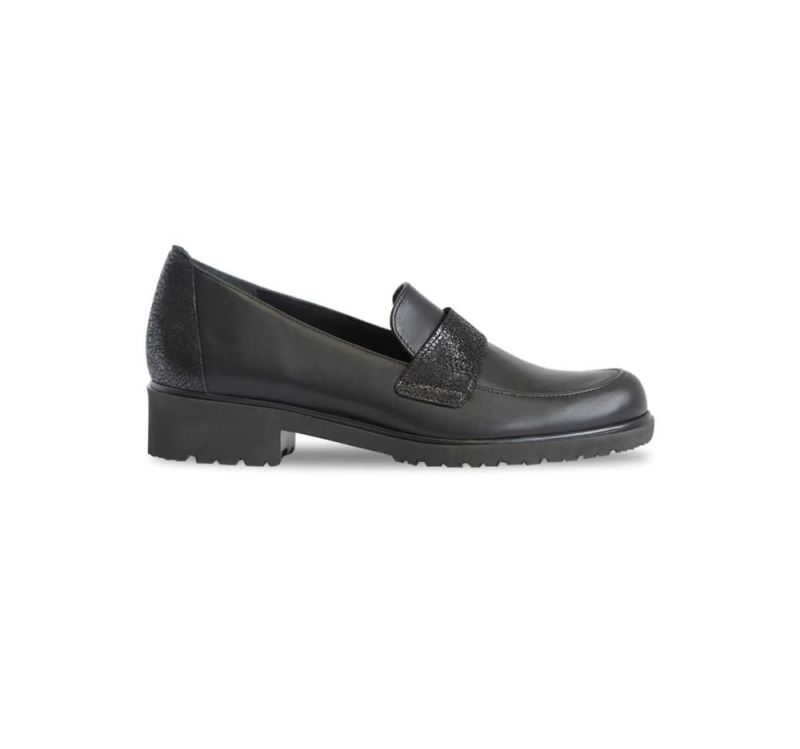 Munro Shoes | Women'S Geena-Black Leather | Quick Ship!