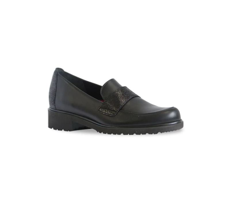 Munro Shoes | Women'S Geena-Black Leather | Quick Ship!