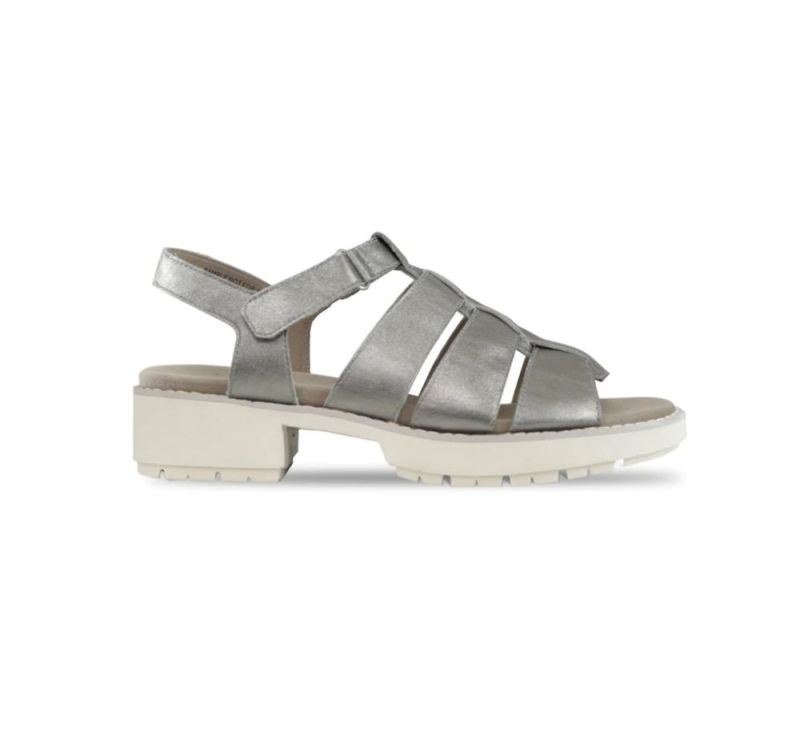 Munro Sandals | Women'S Marley-Sivler Metallic | Quick Ship!