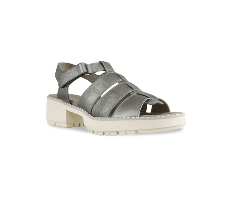 Munro Sandals | Women'S Marley-Sivler Metallic | Quick Ship!