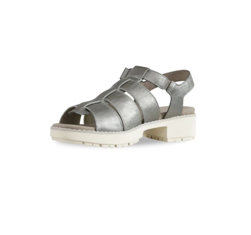 Munro Sandals | Women'S Marley-Sivler Metallic | Quick Ship!