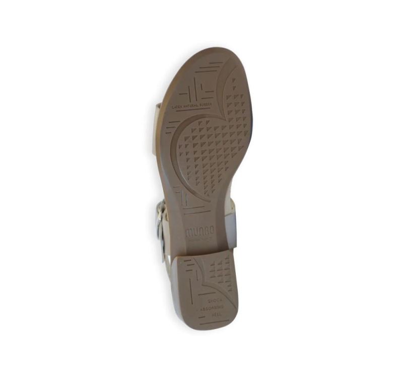 Munro Sandals | Women'S Cleo-Taupe Metallic Leather | Quick Ship!