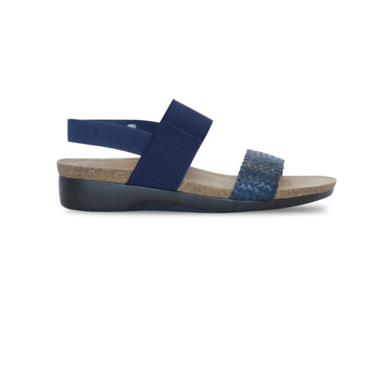 Munro Sandals | Women'S Pisces-Navy Woven | Quick Ship!