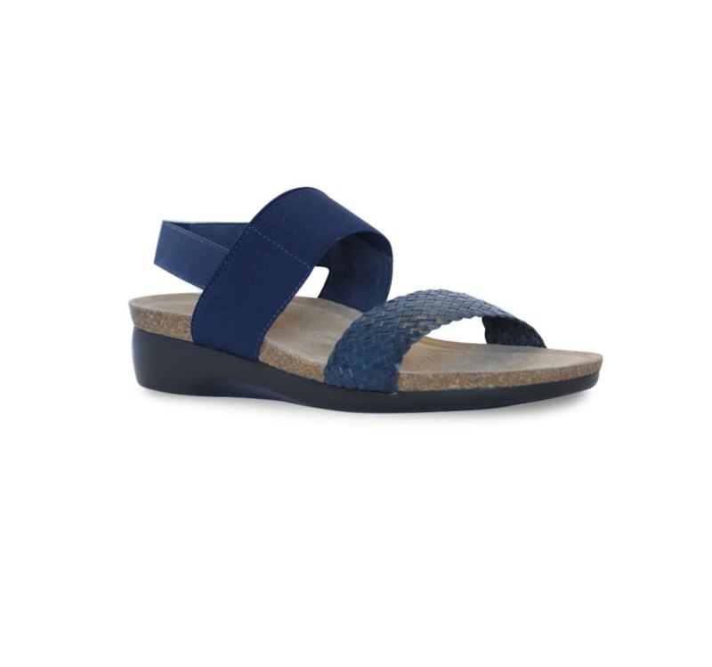 Munro Sandals | Women'S Pisces-Navy Woven | Quick Ship!