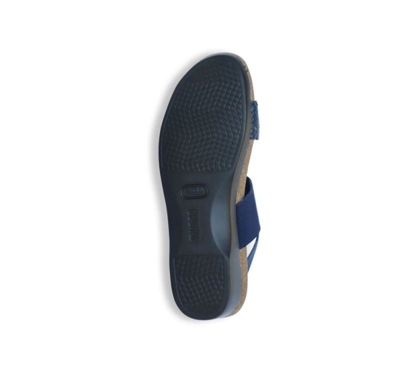 Munro Sandals | Women'S Pisces-Navy Woven | Quick Ship!