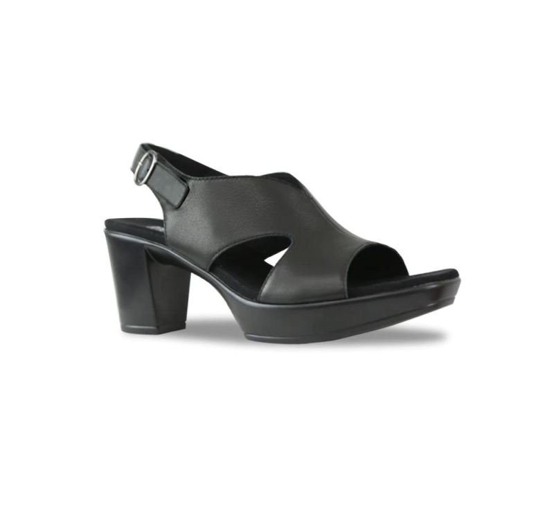 Munro Sandals | Women'S Julian-Black Leather | Quick Ship!