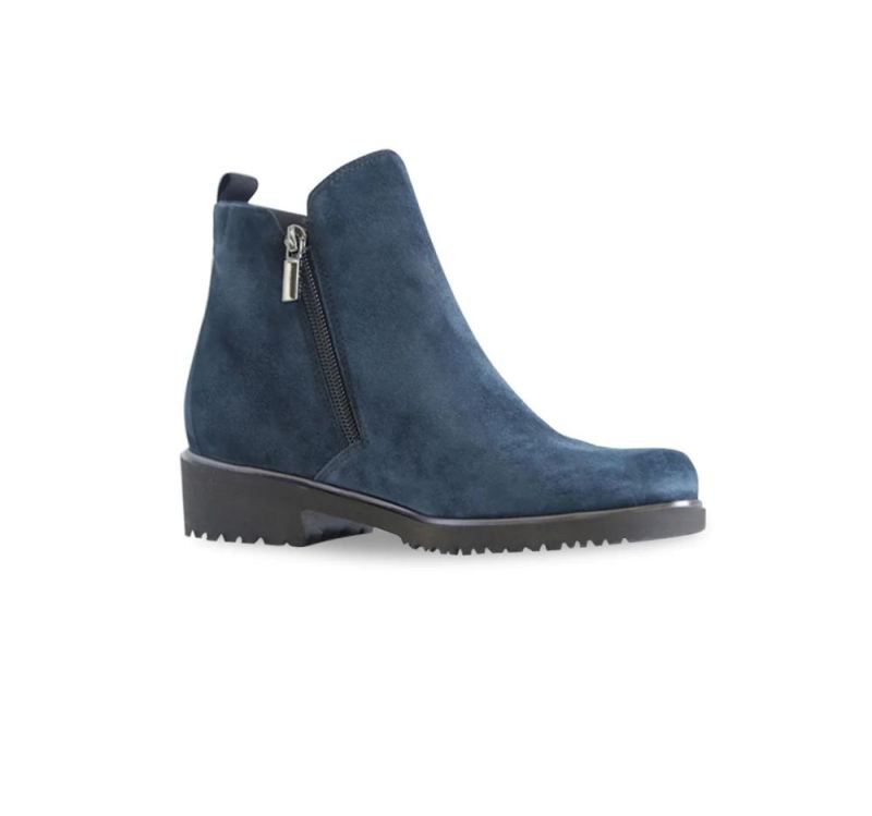 Munro Boots | Women'S Rourke-Deep Indigo Suede | Quick Ship!