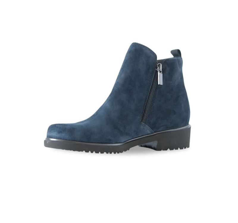 Munro Boots | Women'S Rourke-Deep Indigo Suede | Quick Ship!