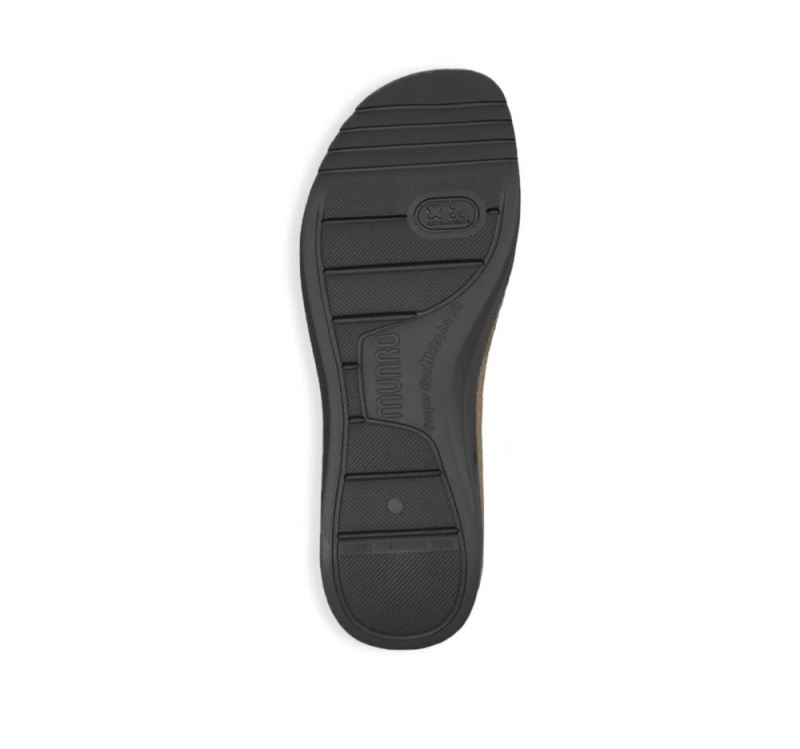 Munro Sandals | Women'S Nalia-Black Stretch Fabric | Quick Ship!