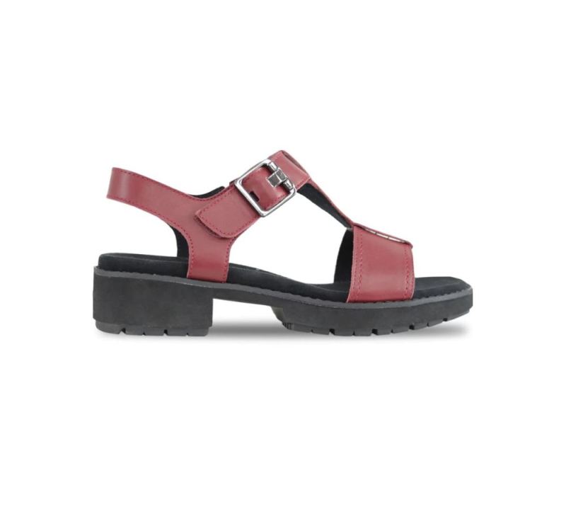 Munro Sandals | Women'S Mel-Red Leather | Quick Ship!