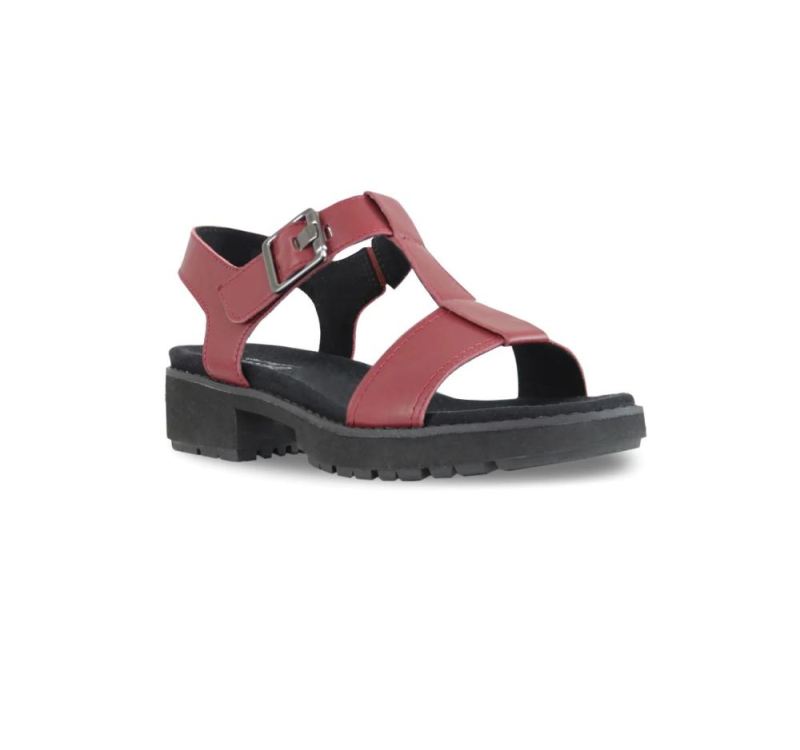 Munro Sandals | Women'S Mel-Red Leather | Quick Ship!