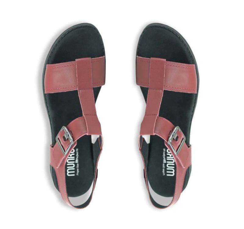 Munro Sandals | Women'S Mel-Red Leather | Quick Ship!