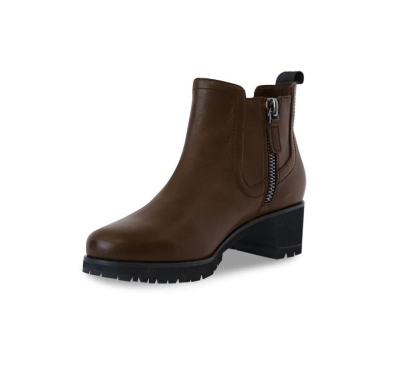 Munro Boots | Women'S Darcy-Chocolate Tumbled Leather | Quick Ship!